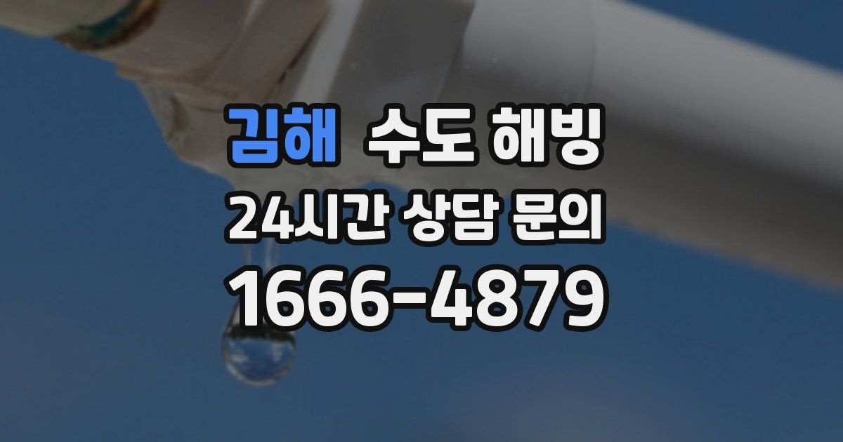 김해 수도 해빙