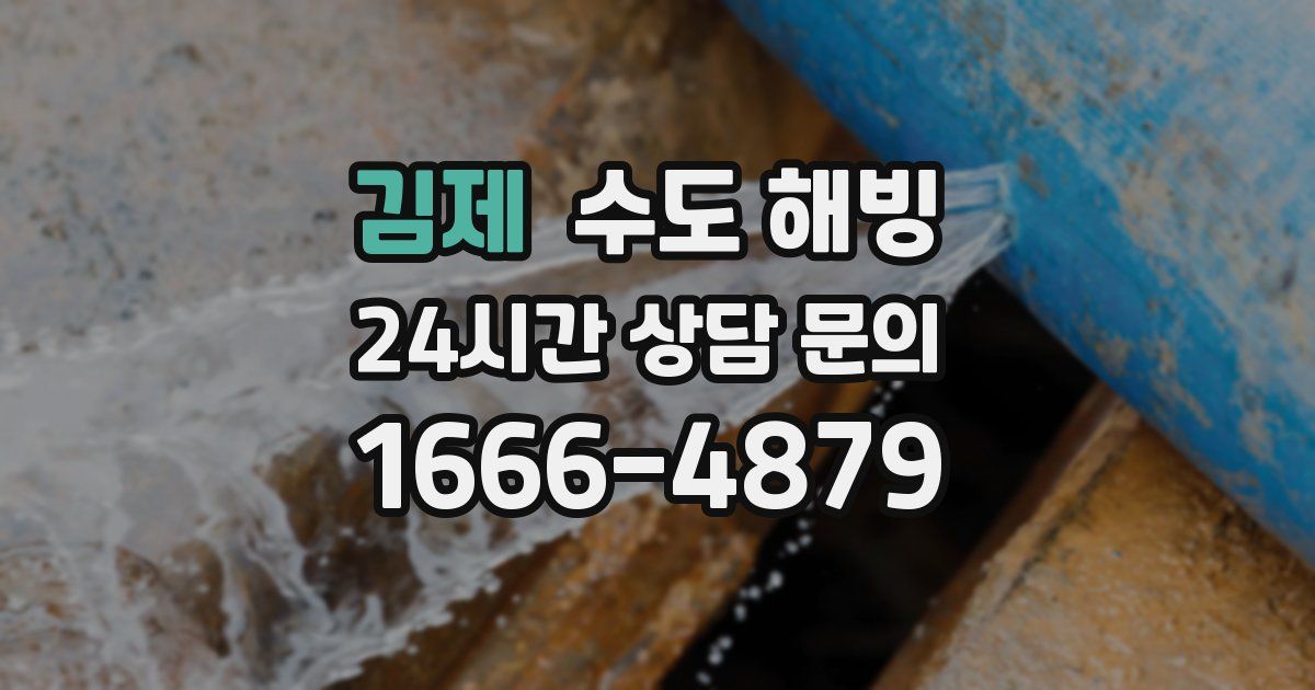 김제 수도 해빙