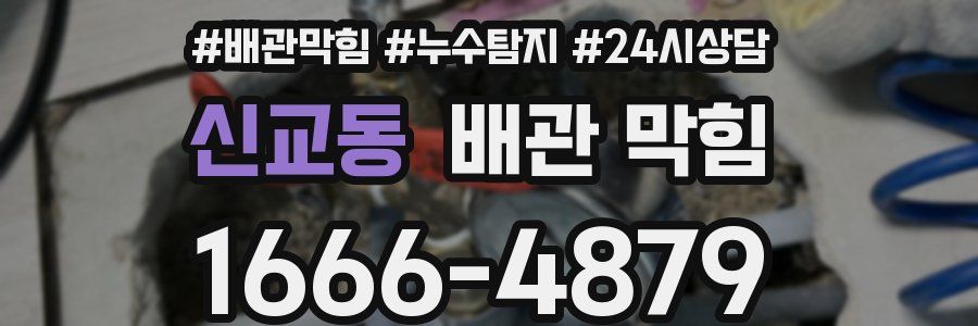 신교동 배관 막힘