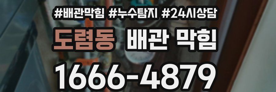 도렴동 배관 막힘