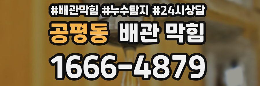 공평동 배관 막힘
