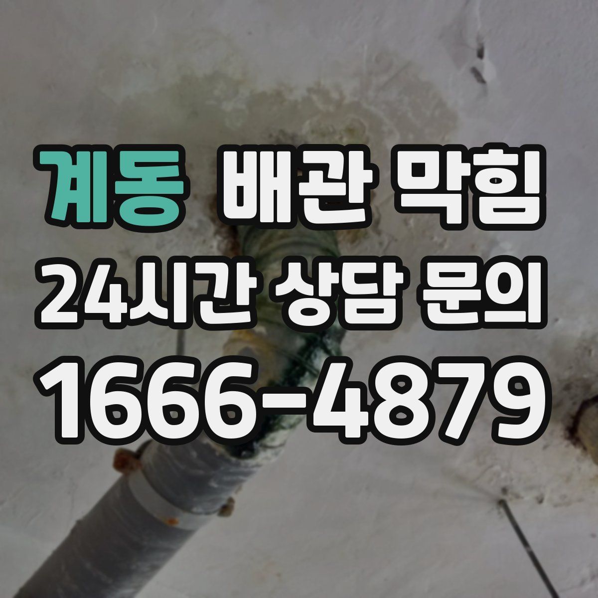 계동 배관 막힘