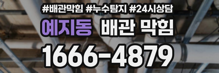 예지동 배관 막힘