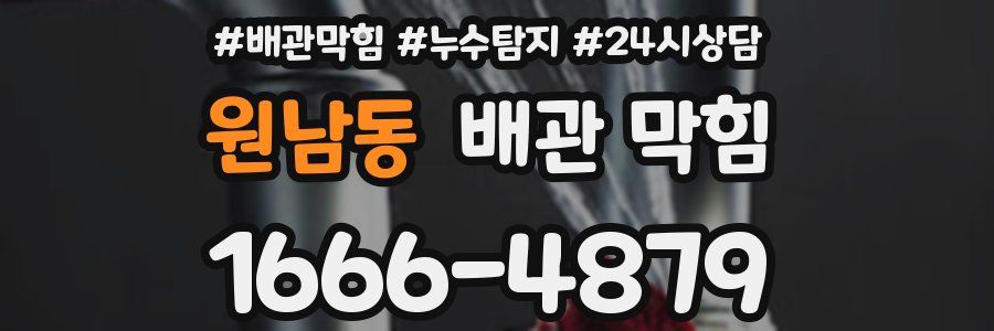 원남동 배관 막힘