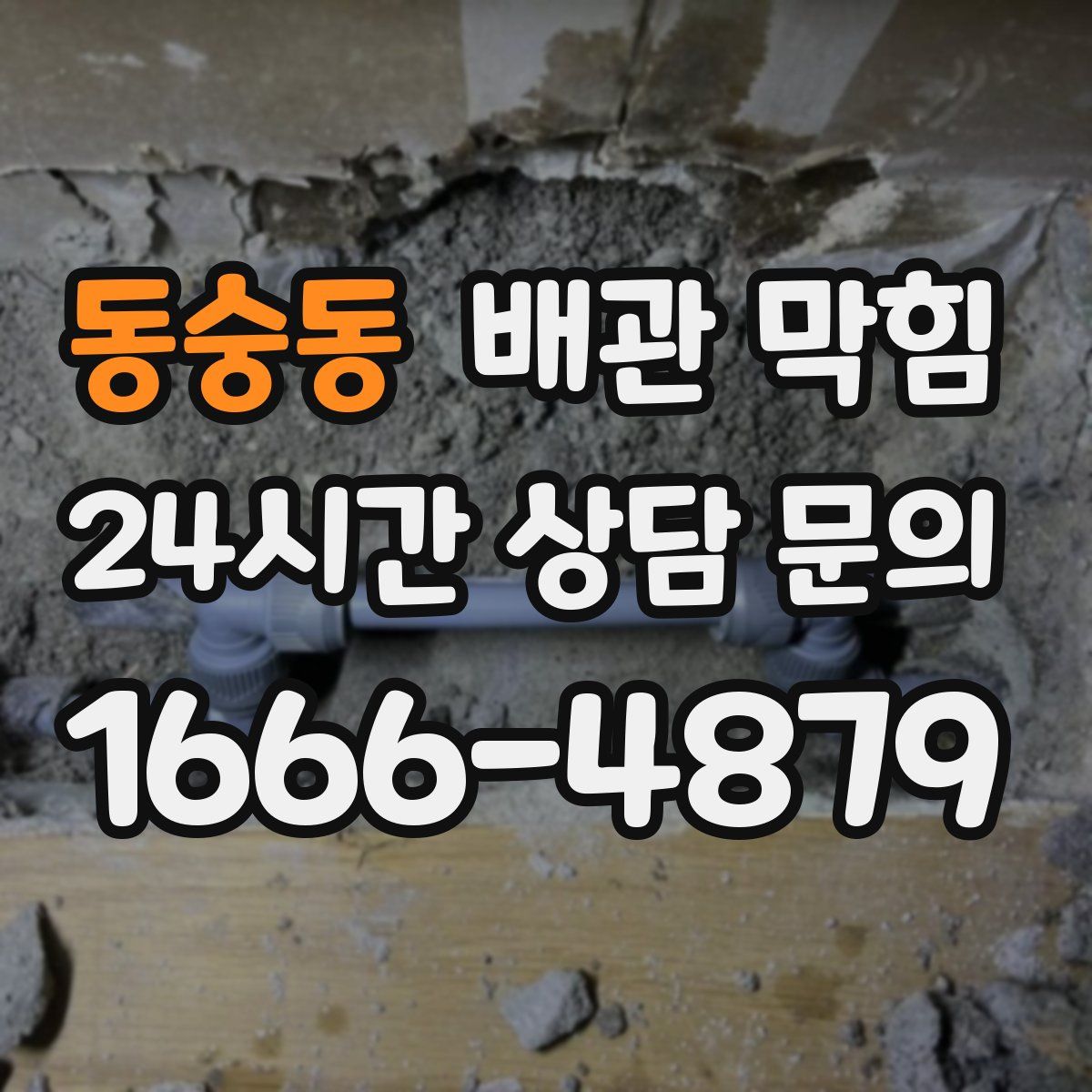 동숭동 배관 막힘