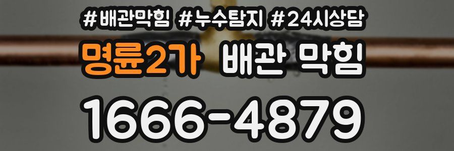 명륜2가 배관 막힘