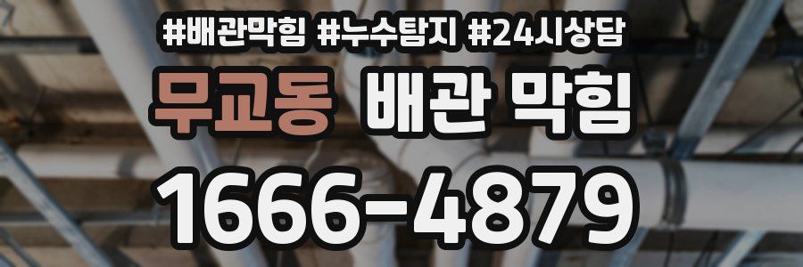 무교동 배관 막힘