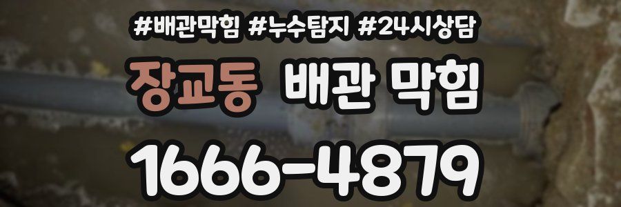 장교동 배관 막힘