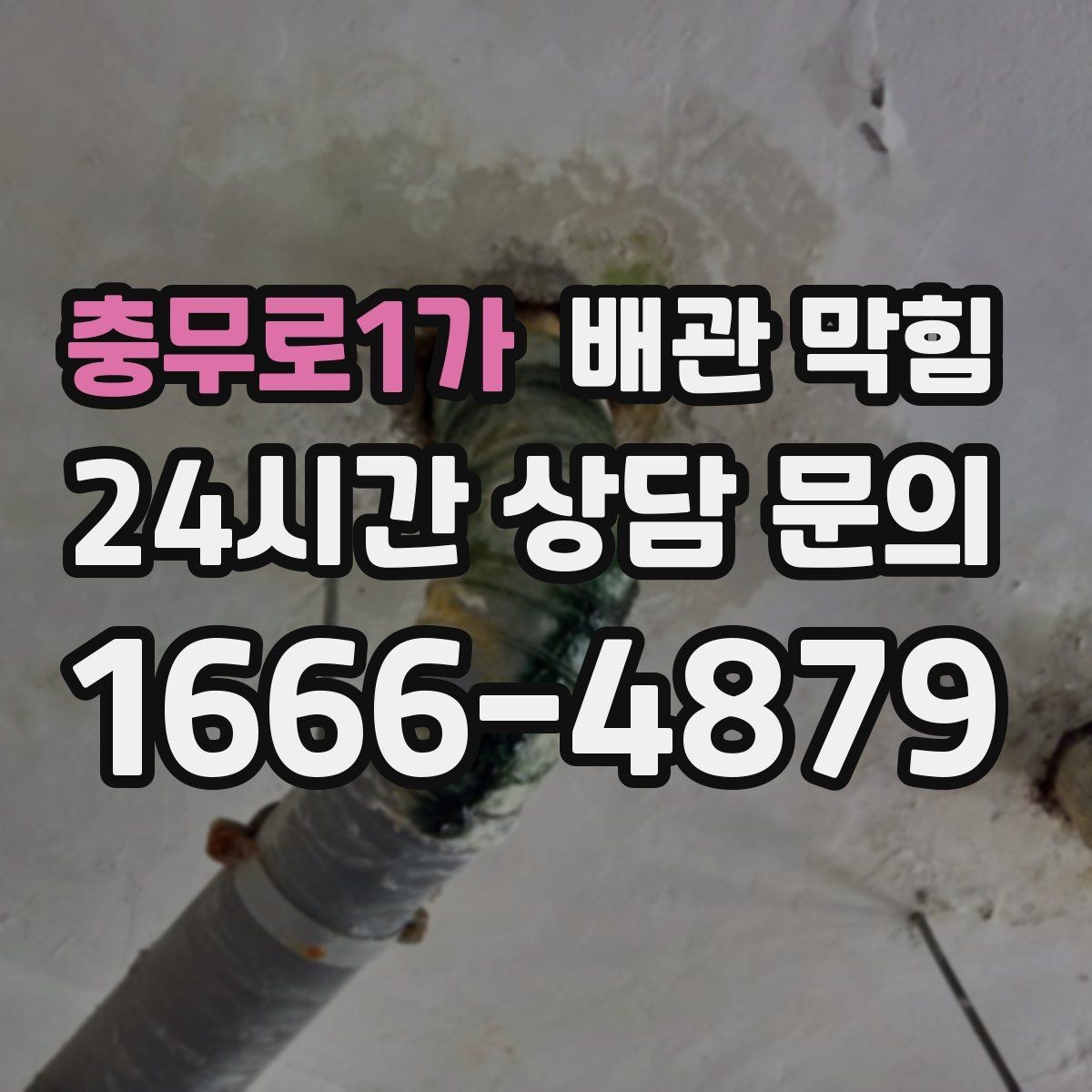충무로1가 배관 막힘 위층 사용량이 많을 때만 문제가 생기면