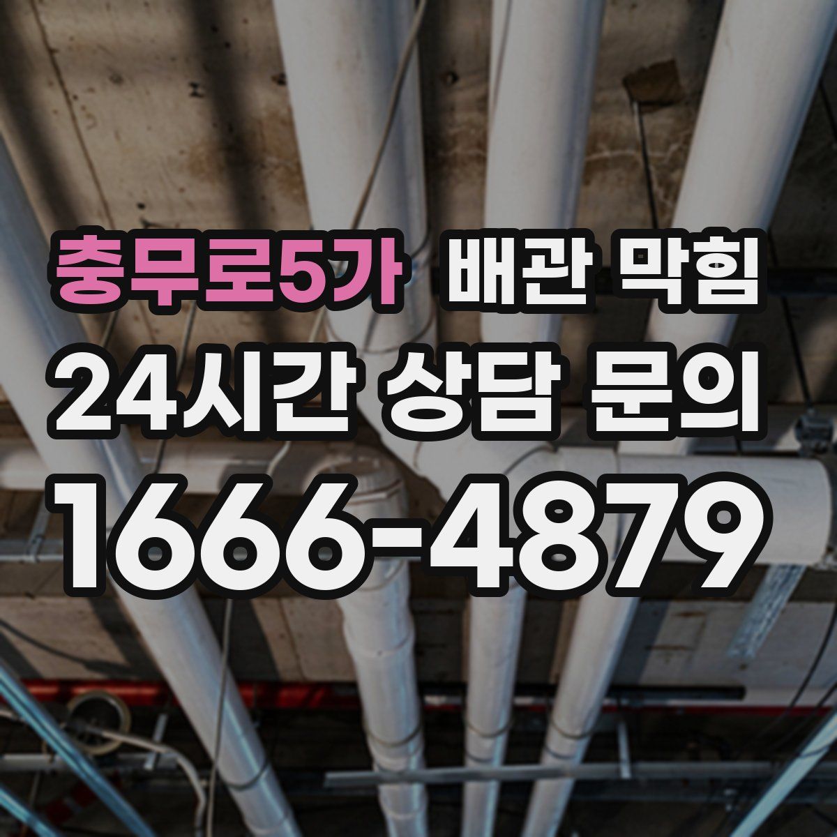 충무로5가 배관 막힘