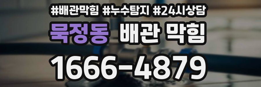 묵정동 배관 막힘