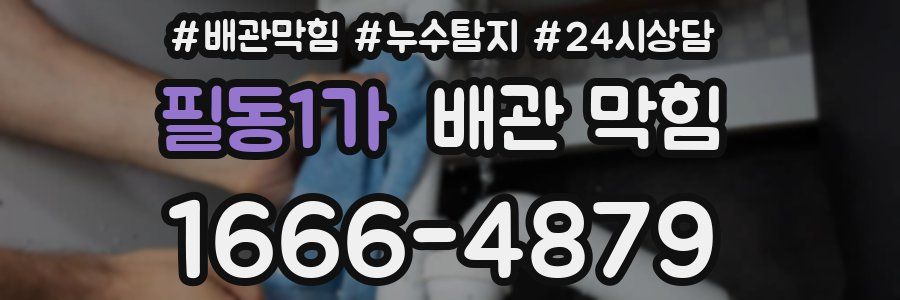 필동1가 배관 막힘