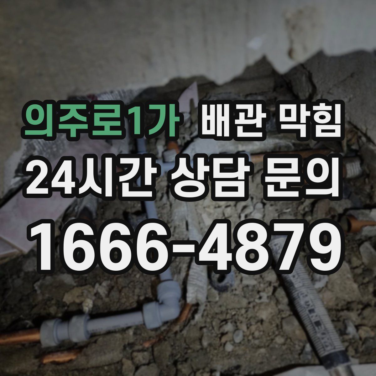 의주로1가 배관 막힘