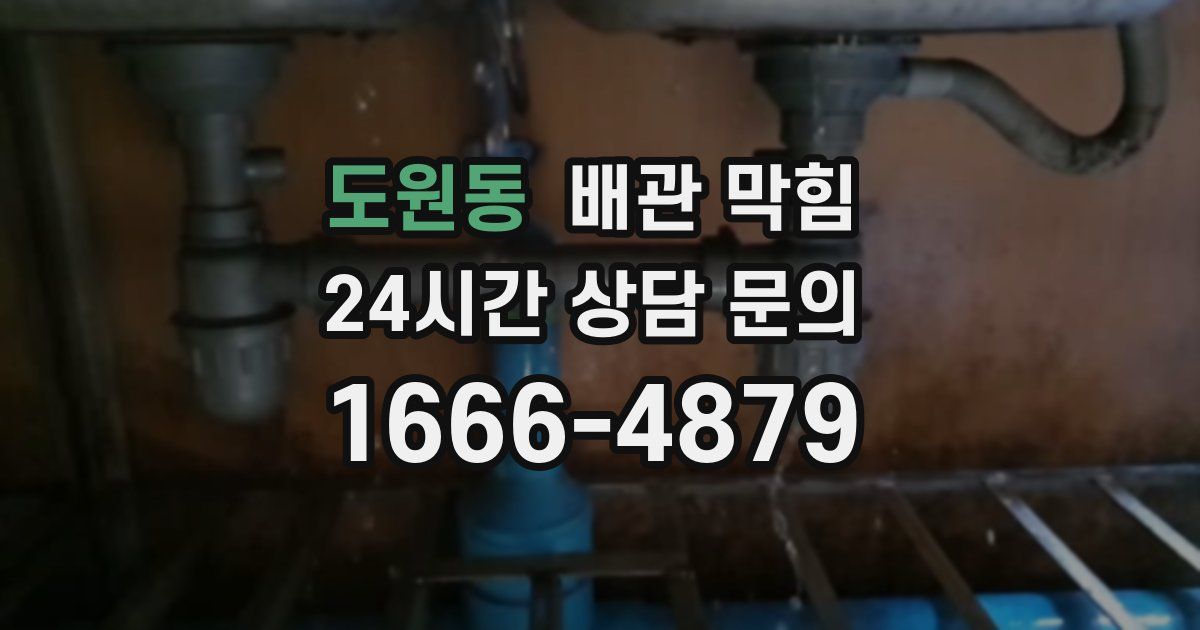 도원동 배관 막힘