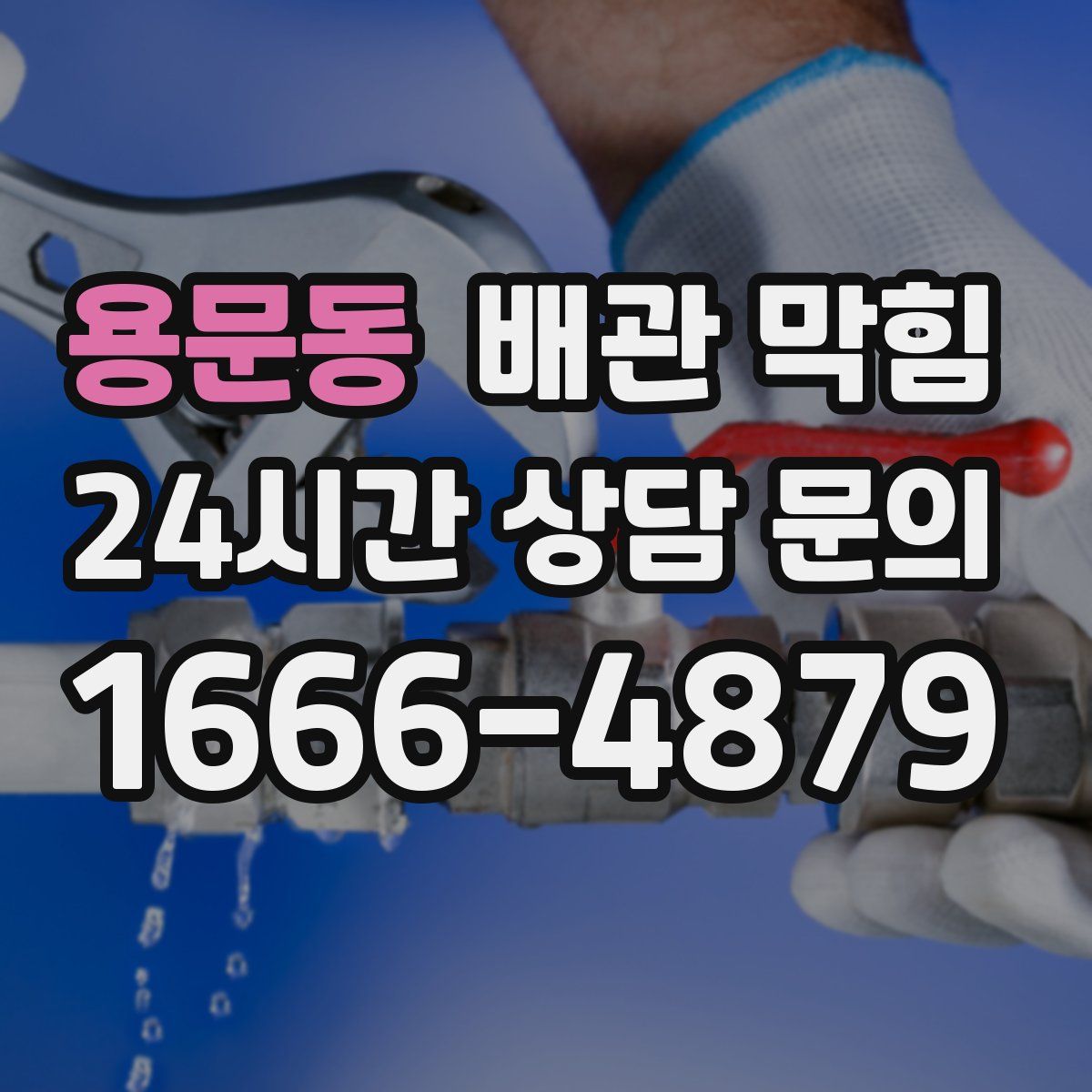 용문동 배관 막힘