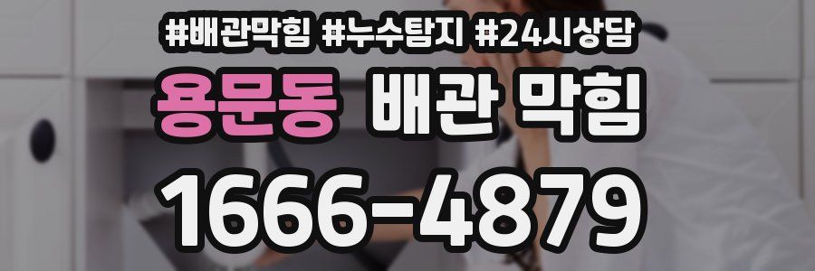 용문동 배관 막힘