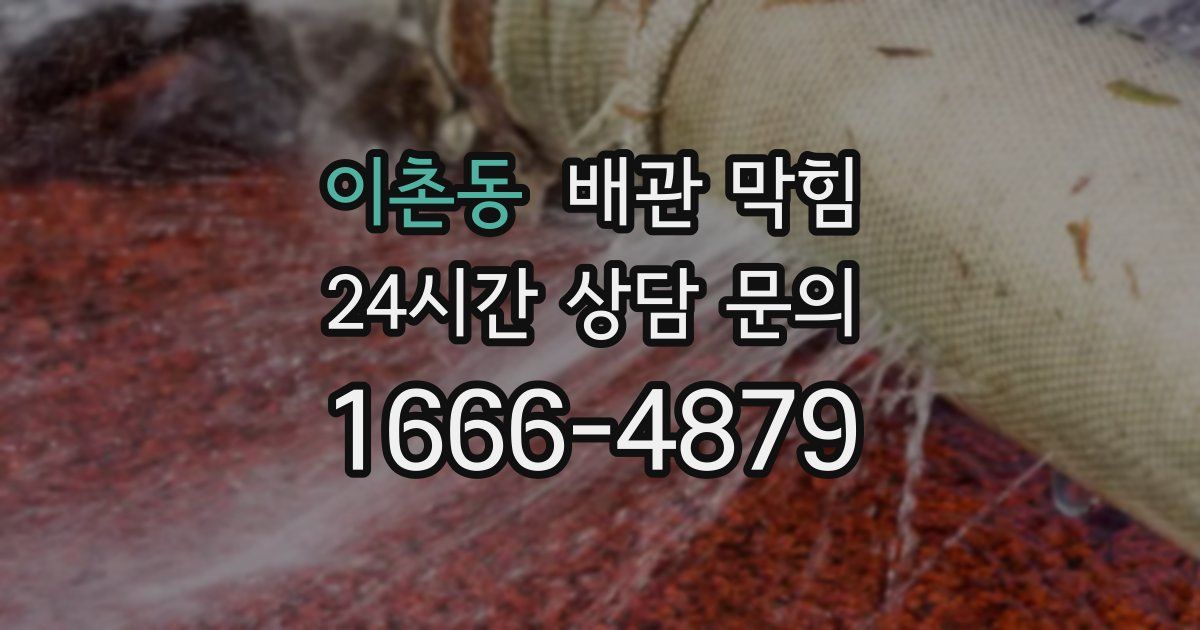 이촌동 배관 막힘