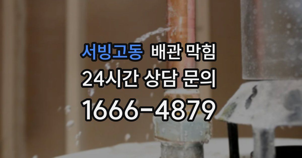 서빙고동 배관 막힘