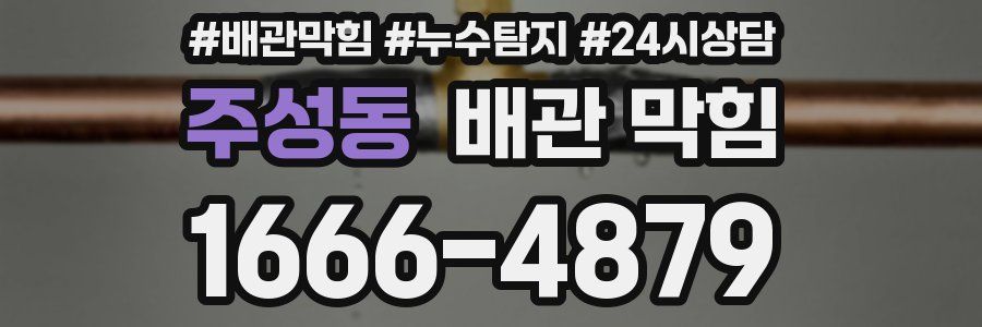 주성동 배관 막힘