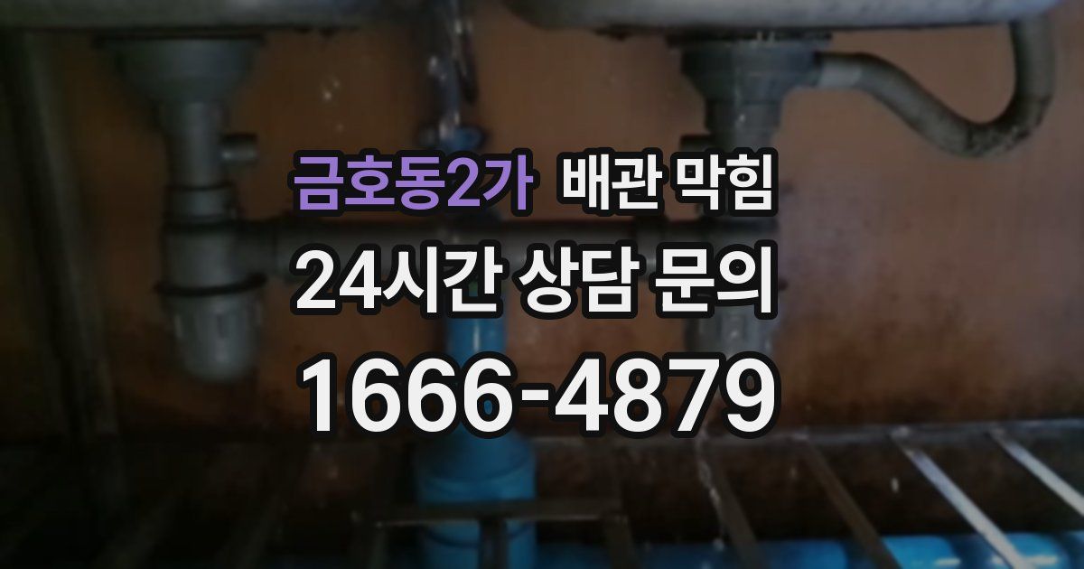 금호동2가 배관 막힘