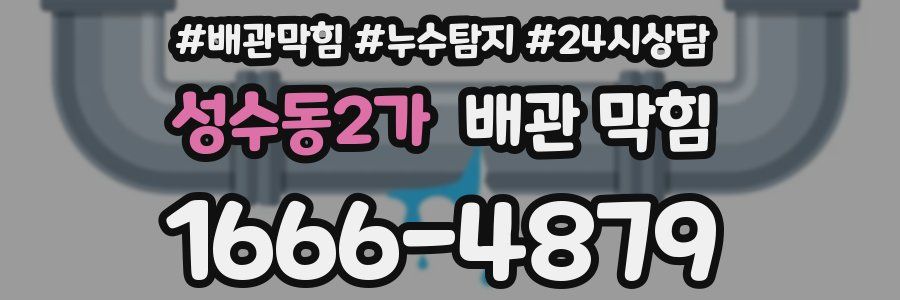 성수동2가 배관 막힘