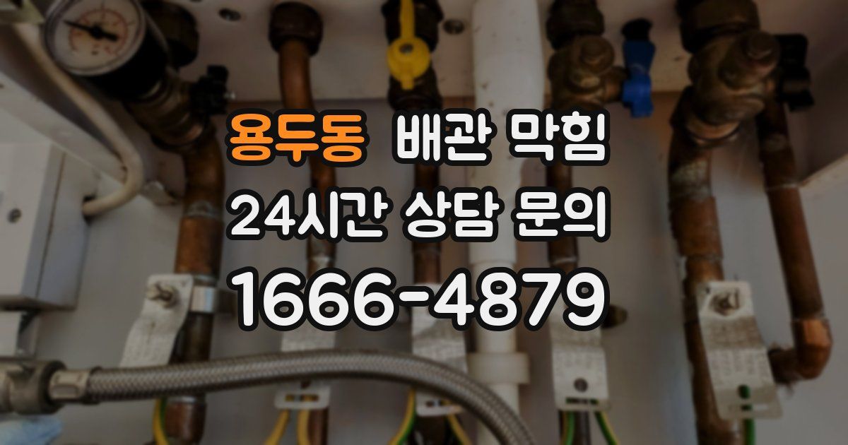 용두동 배관 막힘