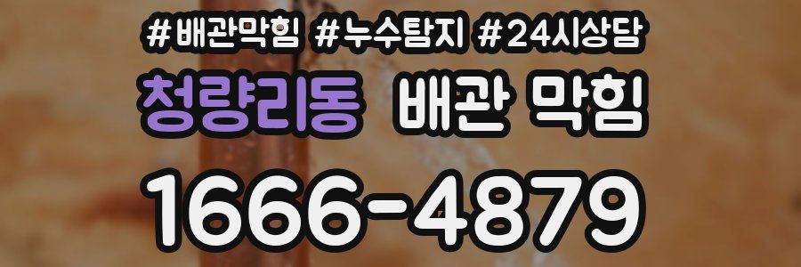 청량리동 배관 막힘