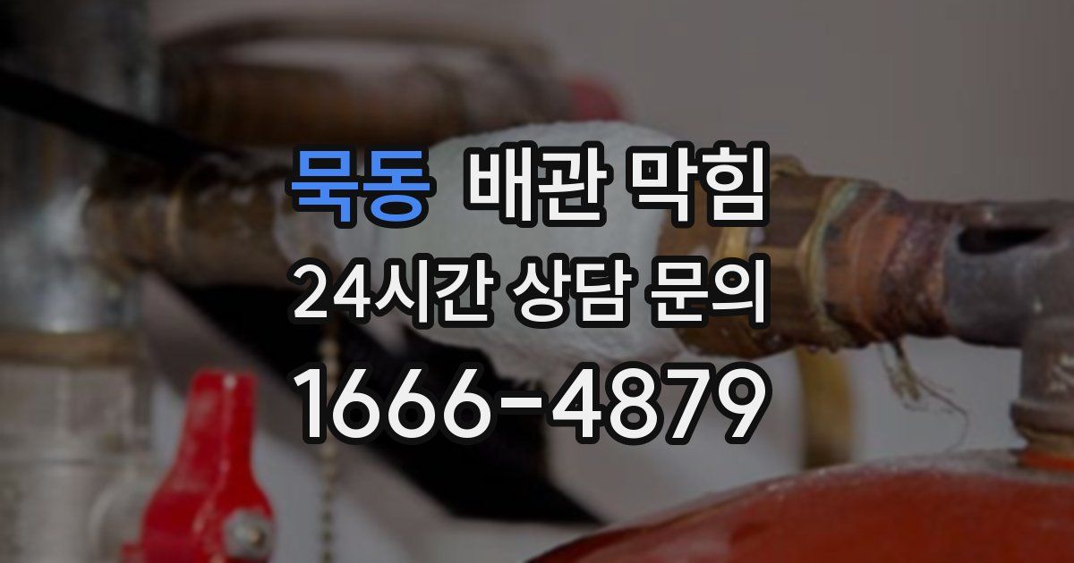 묵동 배관 막힘