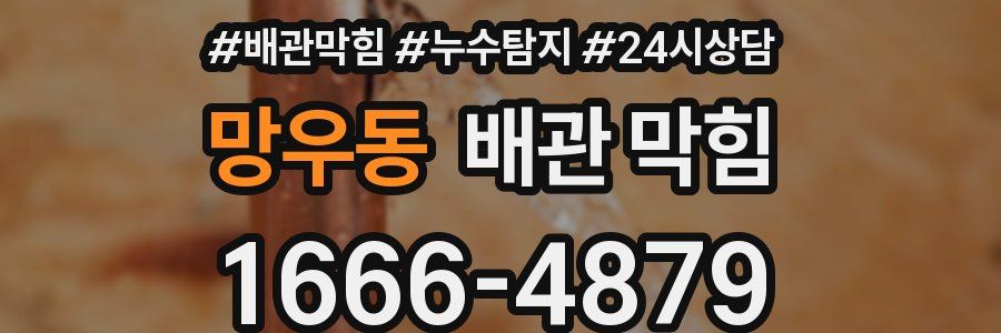 망우동 배관 막힘