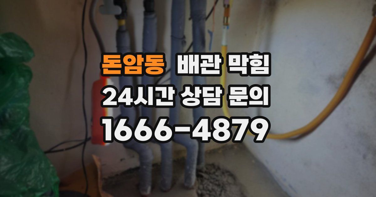 돈암동 배관 막힘