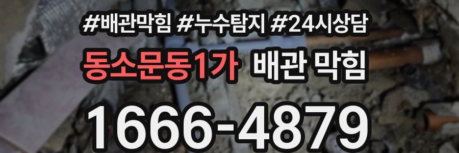 동소문동1가 배관 막힘