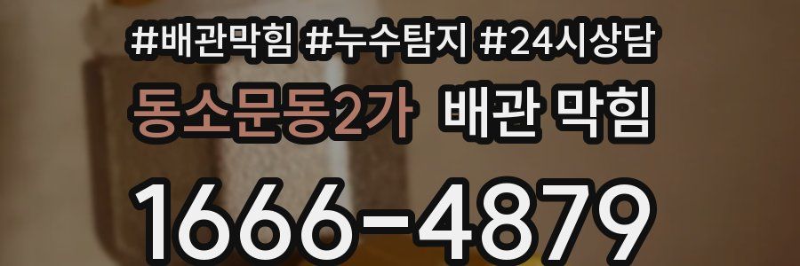 동소문동2가 배관 막힘