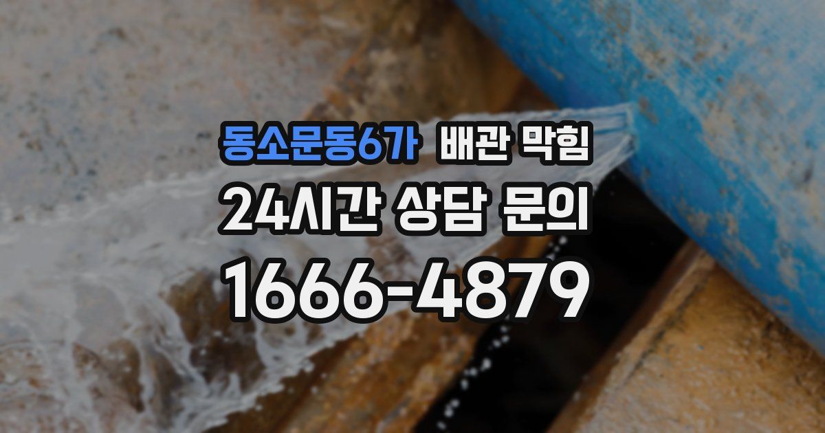 동소문동6가 배관 막힘