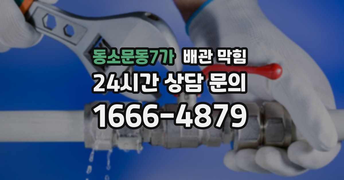 동소문동7가 배관 막힘