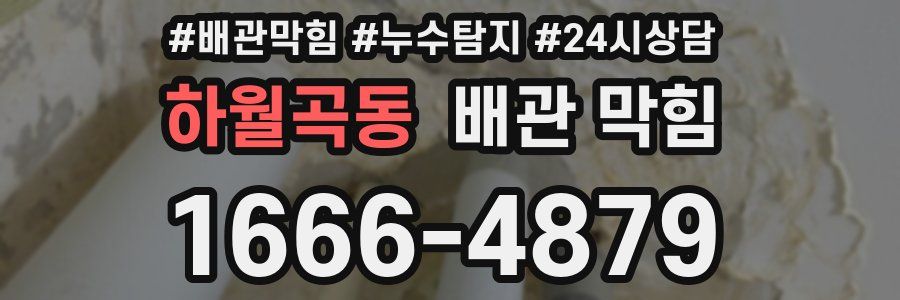 하월곡동 배관 막힘