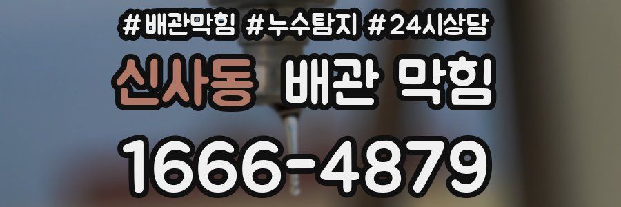 신사동 배관 막힘