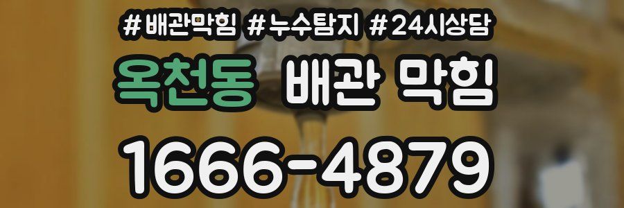 옥천동 배관 막힘