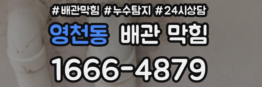 영천동 배관 막힘