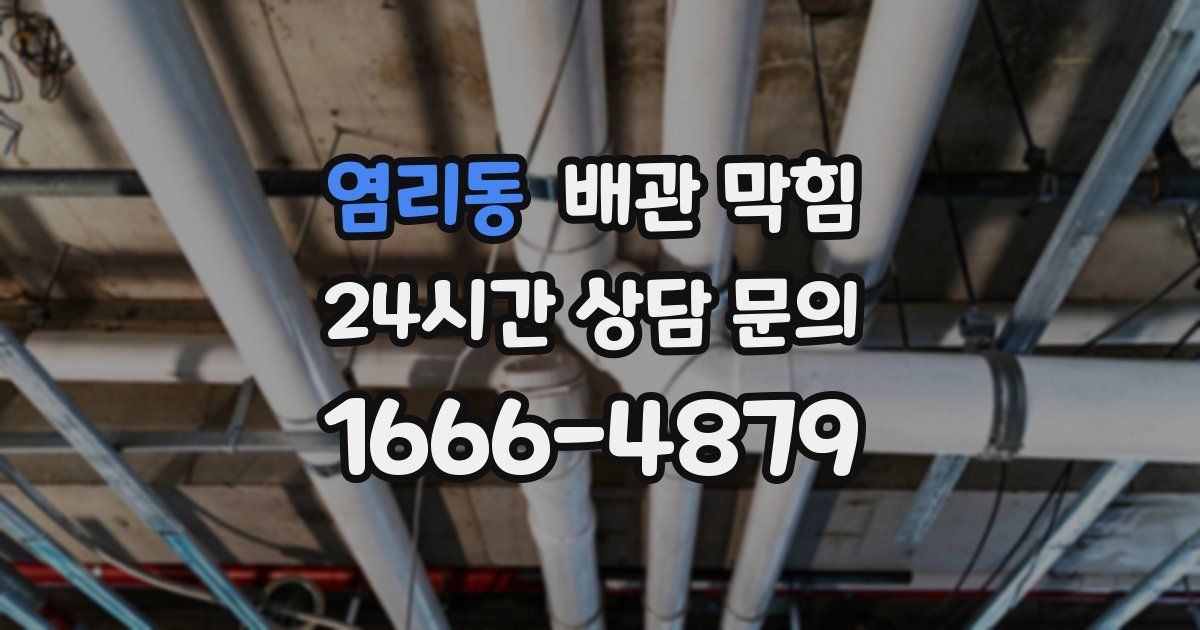 염리동 배관 막힘