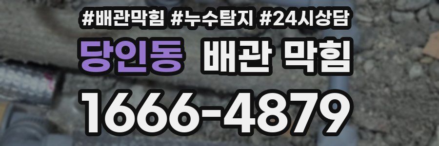 당인동 배관 막힘
