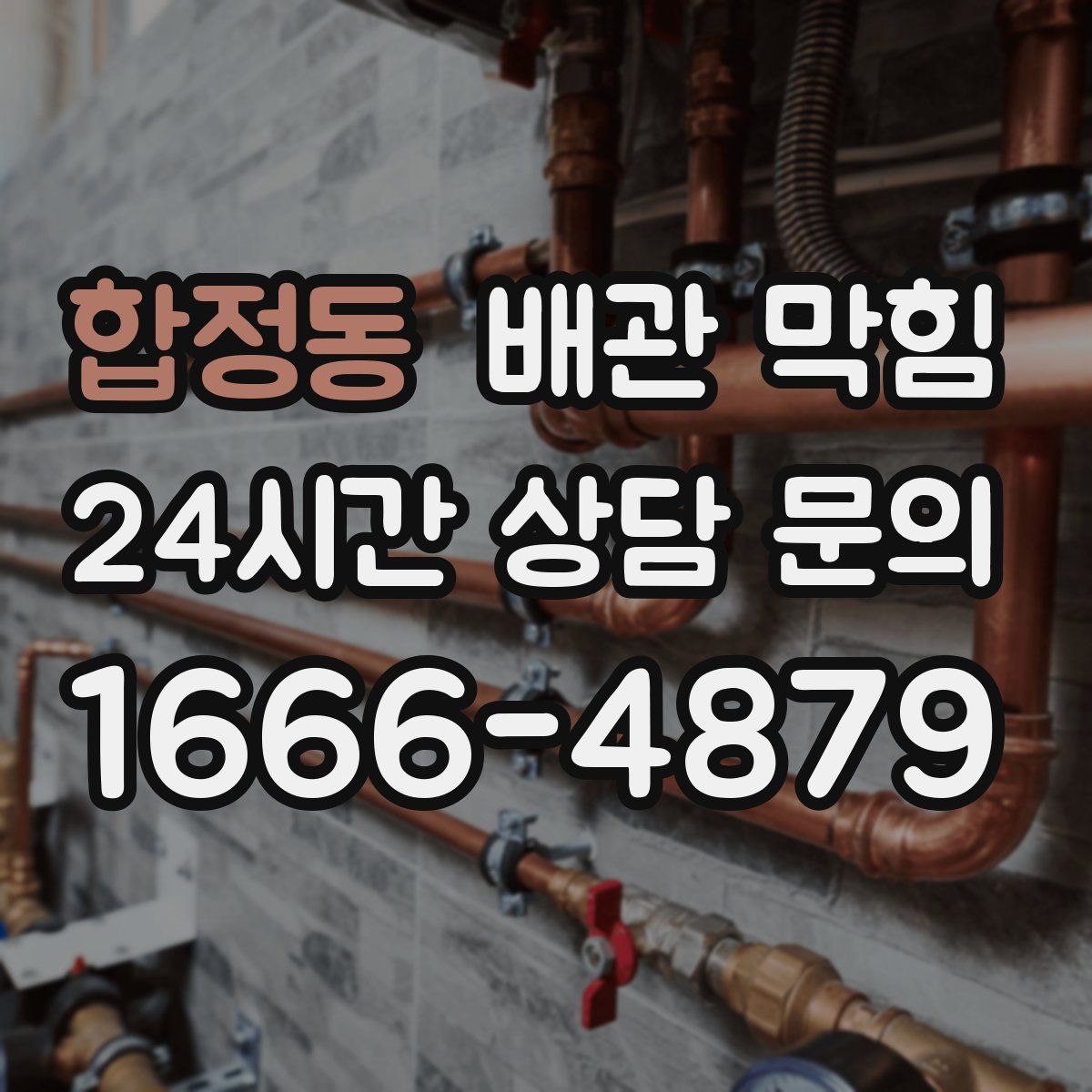 합정동 배관 막힘