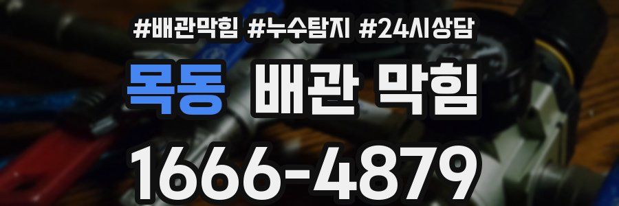 목동 배관 막힘