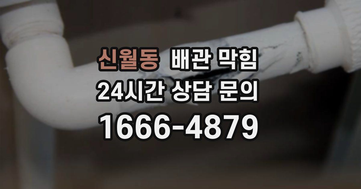 신월동 배관 막힘