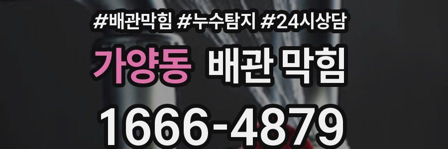 가양동 배관 막힘