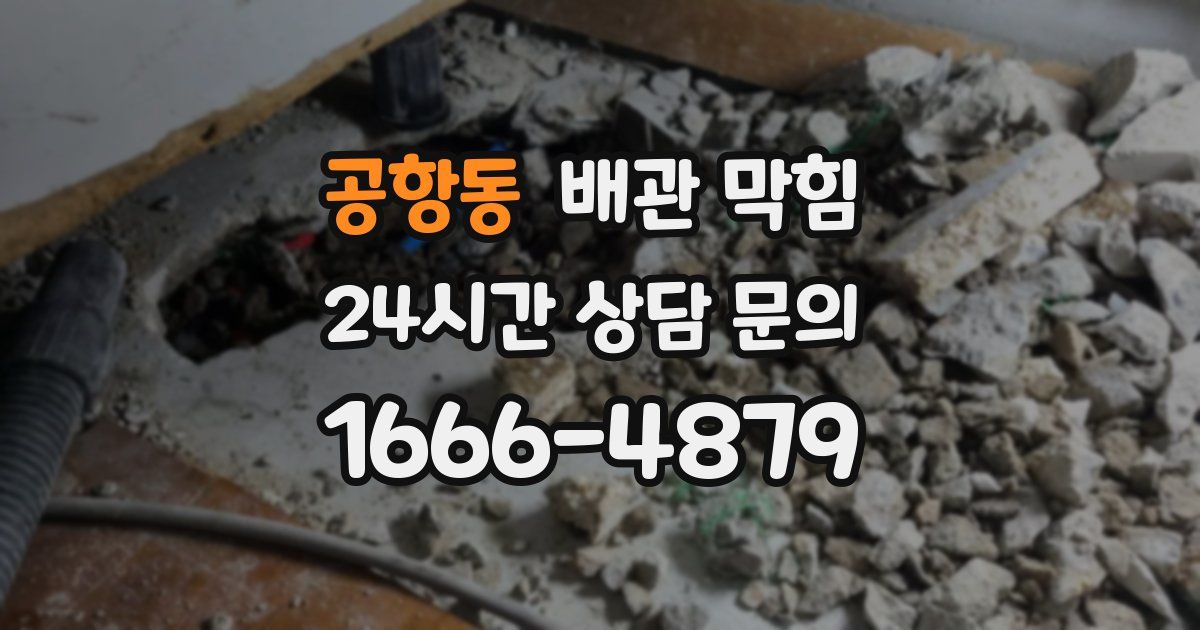 공항동 배관 막힘