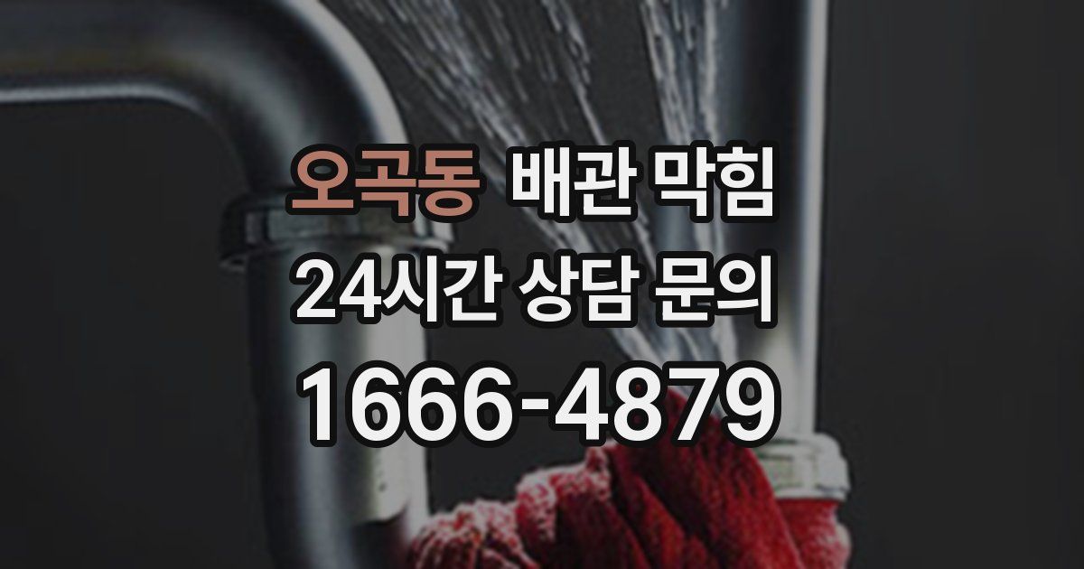 오곡동 배관 막힘