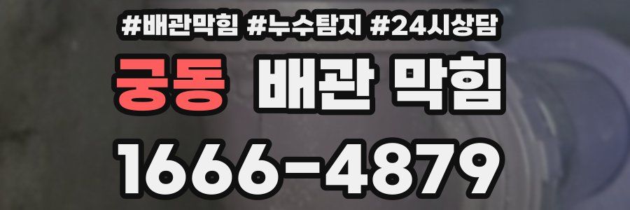 궁동 배관 막힘