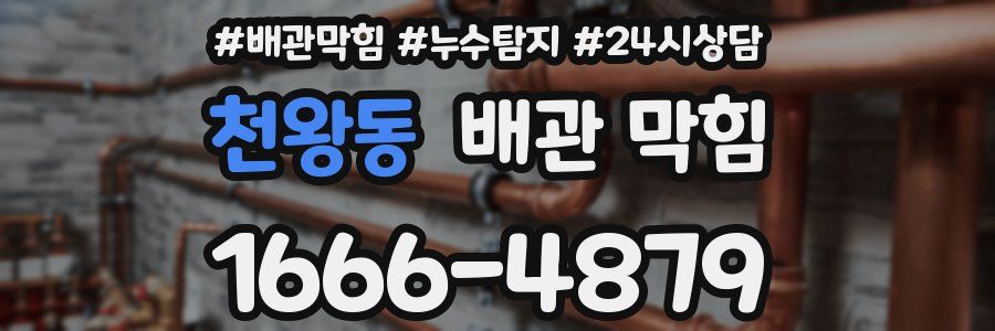천왕동 배관 막힘
