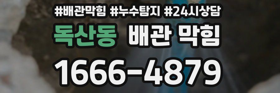 독산동 배관 막힘