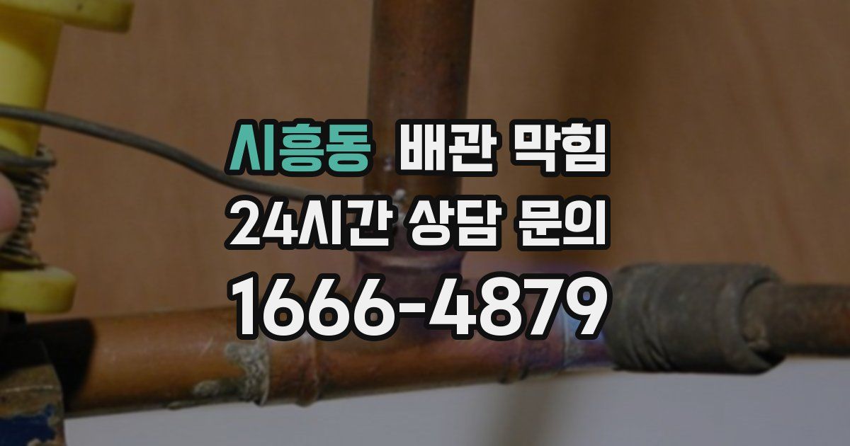 시흥동 배관 막힘
